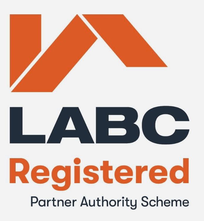 the logo for labc registered partner authority scheme.