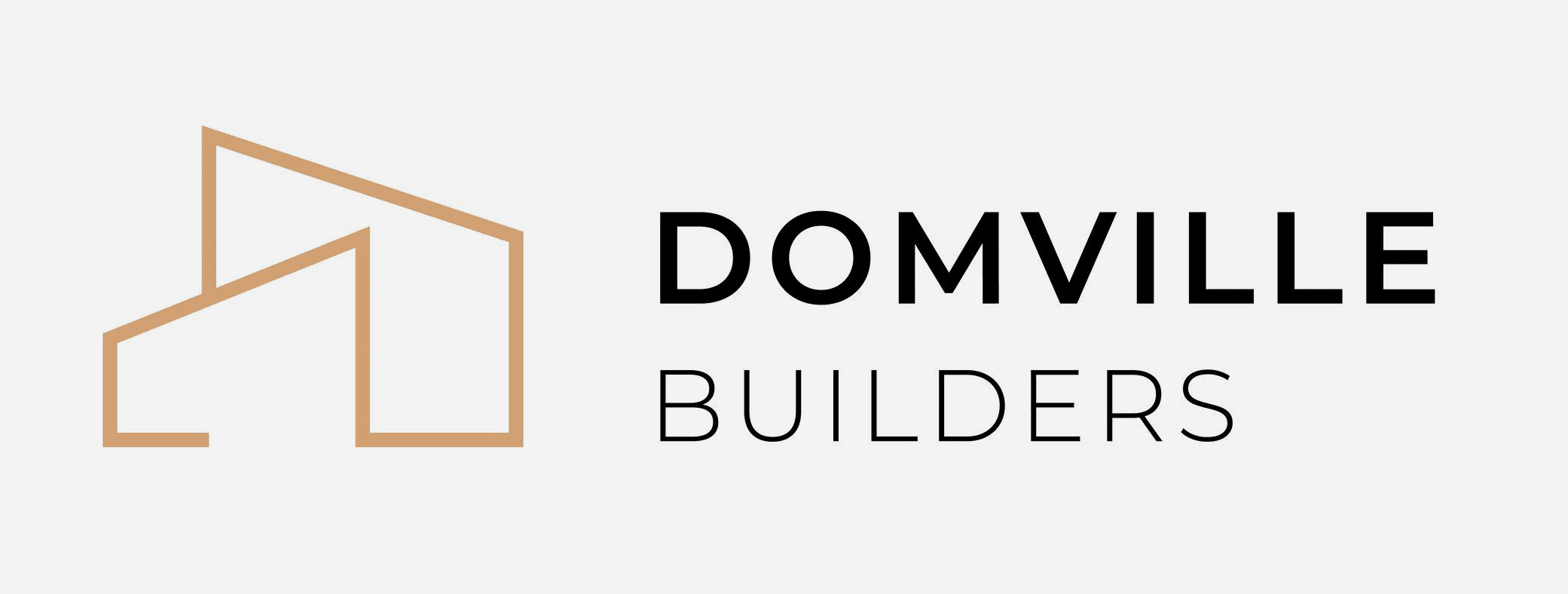 the logo for domville builders.