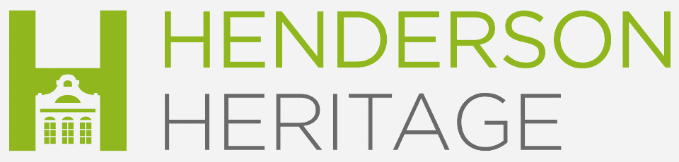 the logo for henderson heritage.