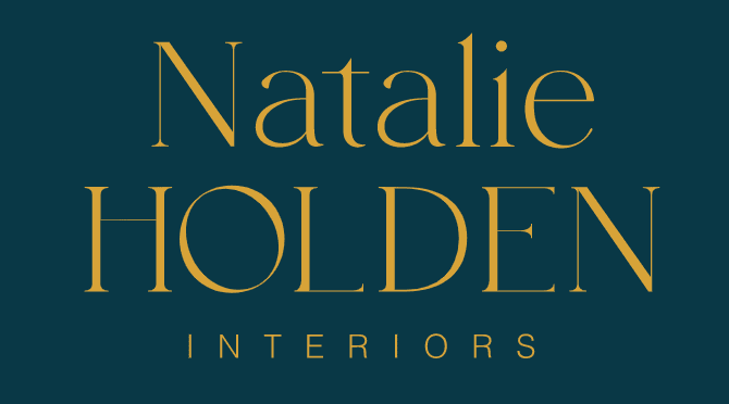 the logo for natalie holden interiors.