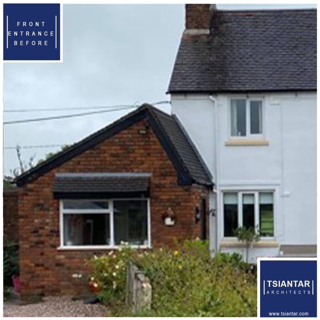 A farmhouse before the transformation